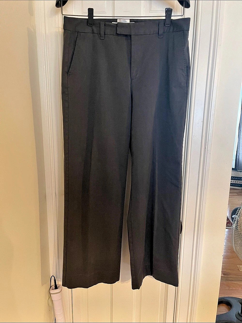 Old Navy Essential Stretch Straight Leg Pants in Gray Size 10